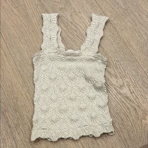 Altar’d State Cream Textured Women's Top